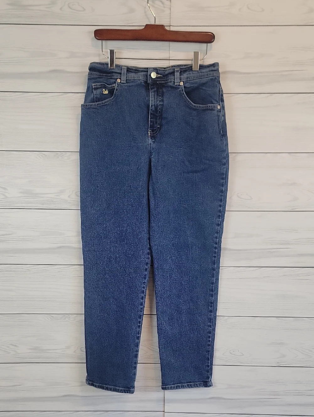 Gloria Vanderbilt Vintage Red Tag Straight-Leg Women's Blue Jeans Size 12S